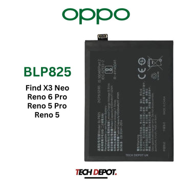 OPPO Find X3 Neo, Reno 6 Pro, Reno 5 Pro Battery Pack BLP825 4500mAh